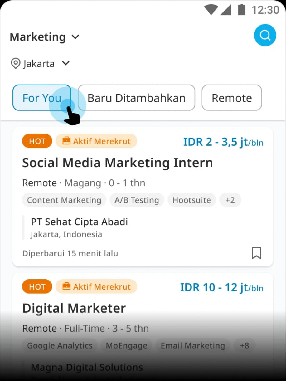 Mau loker sesuai kebutuhanmu? Bisa!