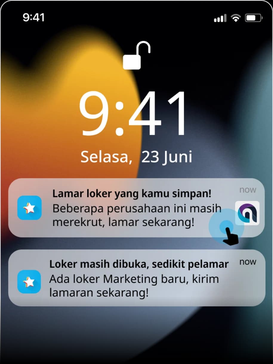 Mau diingatkan untuk kirim lamaran? Bisa!